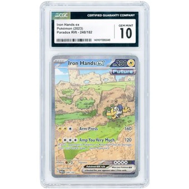 Iron Hands ex 2023 Pokemon Paradox Rift Special Illustration Rare #248 CGC Authenticated 10 Card