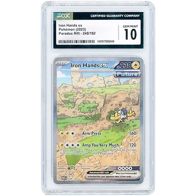 Iron Hands ex 2023 Pokemon Paradox Rift Special Illustration Rare #248 CGC Authenticated 10 Card