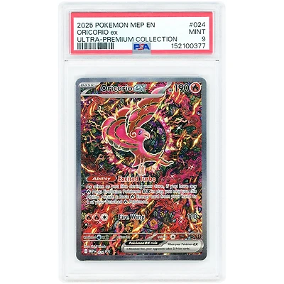 Oricorio ex 2025 Pokemon Mega Evolution Promo #24 PSA Authenticated Card
