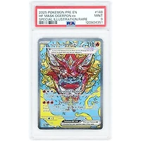 Hearthflame Mask Ogerpon ex 2025 Pokemon Prismatic Evolutions Special Illustration Rare #148 PSA Authenticated 9 Card