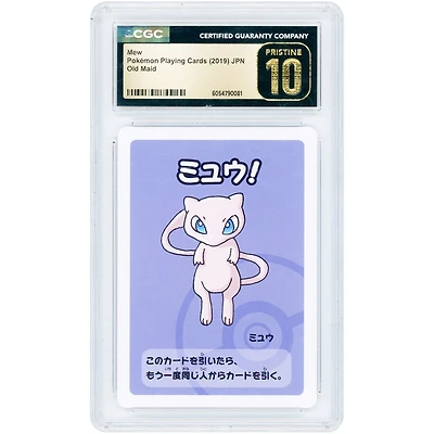 Mew 2019 Pokemon Old Maid Japanese #NNO CGC Authenticated Pristine 10 Card