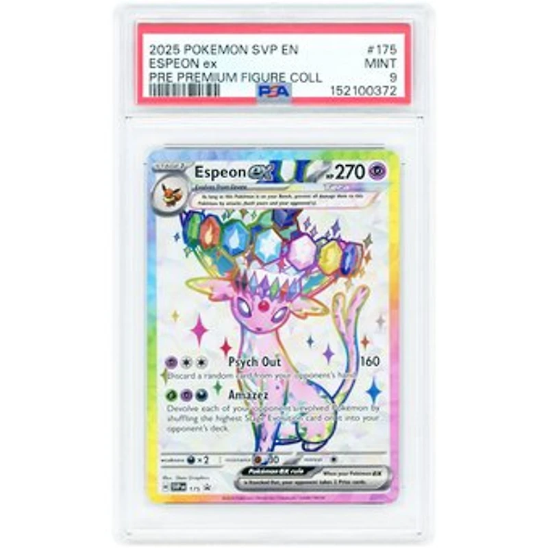 Espeon ex 2025 Pokemon Scarlet & Violet Promo #SVP 175 PSA Authenticated 9 Card