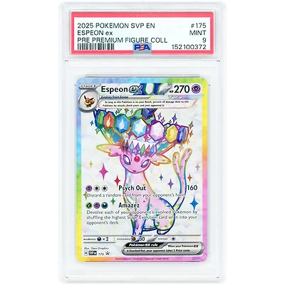 Espeon ex 2025 Pokemon Scarlet & Violet Promo #SVP 175 PSA Authenticated 9 Card