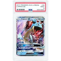 Lapras GX 2017 Pokemon Sun & Moon Base Set Ultra Rare #35 PSA Authenticated 9 Card