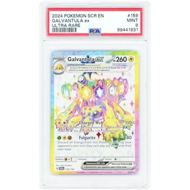 Galvantula ex 2024 Pokemon Stellar Crown Ultra Rare #159 PSA Authenticated 9 Card