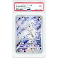 N's Reshiram 2025 Pokemon Journey Together Illustration Rare #167 PSA Authenticated 9 Card