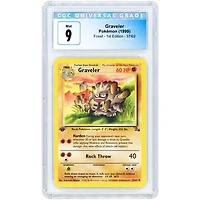 Graveler 1999 Pokemon Fossil 1st Edition #37 CGC Authenticated 9 Card