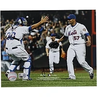 Johan Santana New York Mets Autographed 8" x 10" No Hitter Celebration Photograph