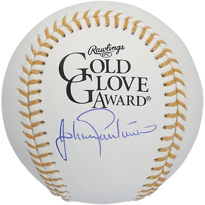 Johan Santana Minnesota Twins Autographed Gold Glove Logo Baseball