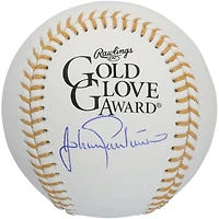 Johan Santana Minnesota Twins Autographed Gold Glove Logo Baseball