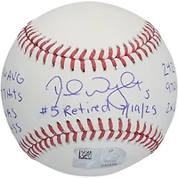 David Wright New York Mets Autographed Baseball with Multiple Inscriptions