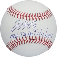 Jose Reyes New York Mets Autographed Baseball with "MLB Debut 6/10/2003" Inscription