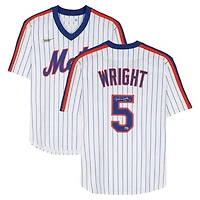 David Wright New York Mets Autographed White Nike Cooperstown Replica Jersey