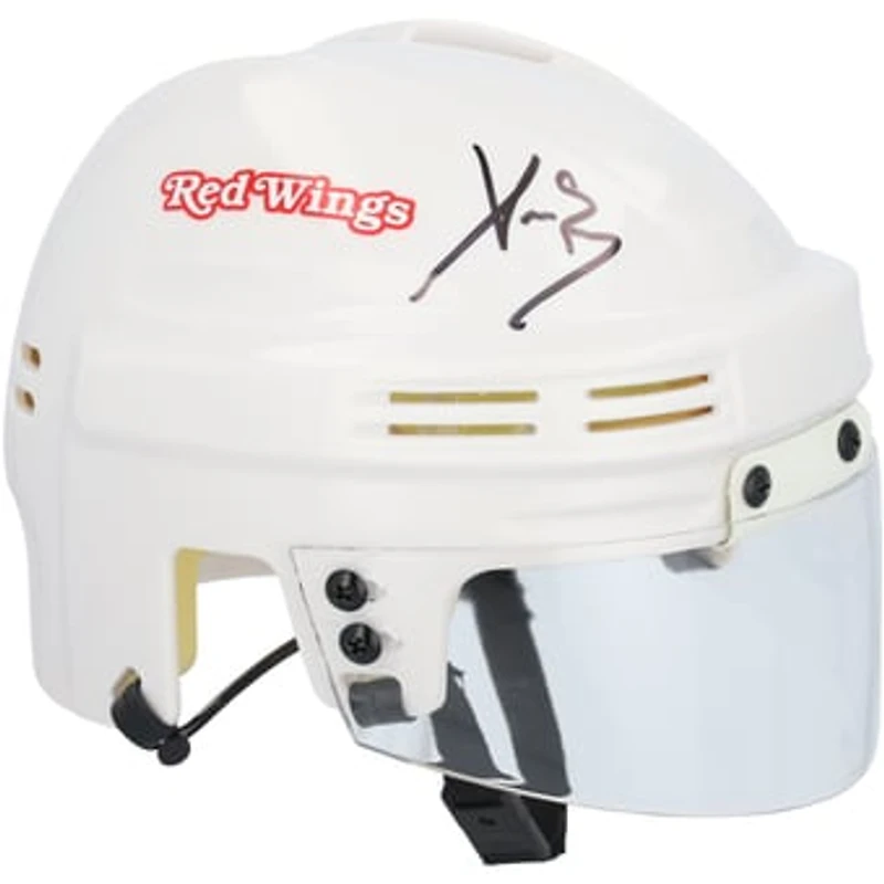Pavel Datsyuk Detroit Red Wings Autographed White Mini Helmet