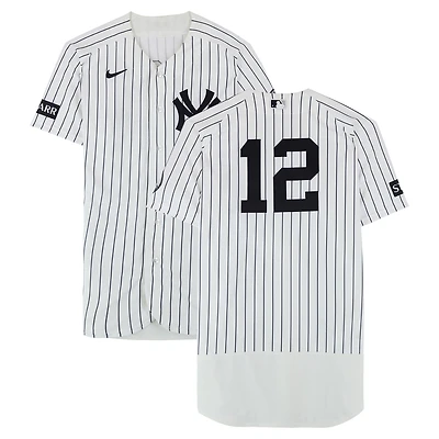 Trent Grisham New York Yankees Game-Used #12 White Nike Pinstripe Jersey vs. Minnesota Twins on July 5, 2026