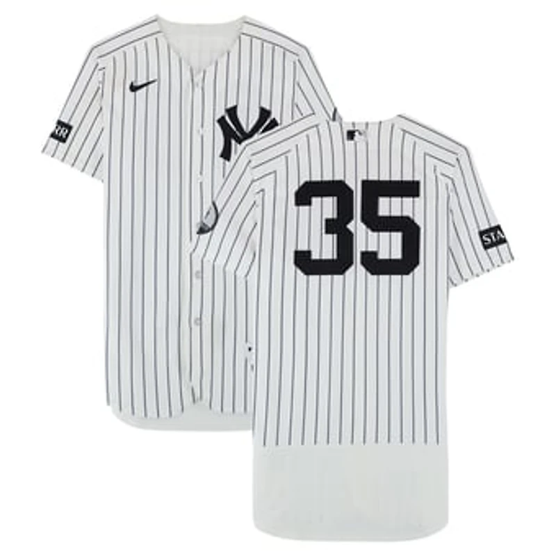 Cody Bellinger New York Yankees Game-Used #35 White Nike Pinstripe Jersey vs. Minnesota Twins on July 5, 2026