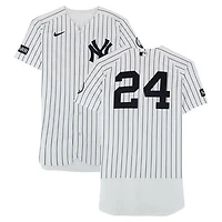 Jasson Domínguez New York Yankees Game-Used #24 White Nike Pinstripe Jersey vs. Minnesota Twins on July 5, 2026