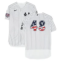 Paul Goldschmidt New York Yankees Game-Used #48 White Nike Pinstripe Jersey vs. Minnesota Twins on July 4, 2026
