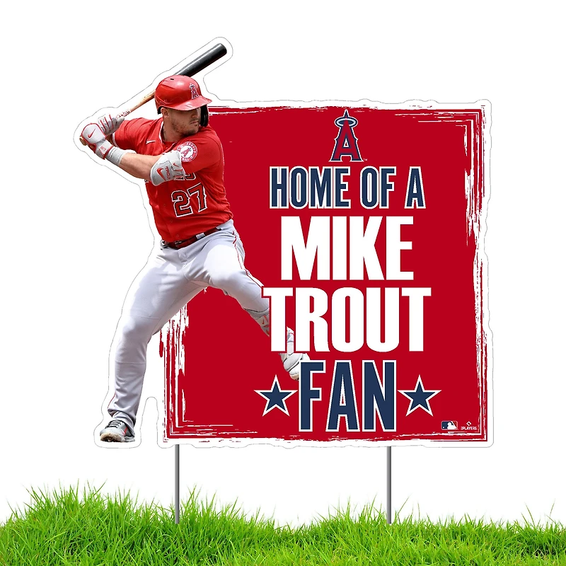 Mike Trout Los Angeles Angels 22" x 19" Player Lawn Sign