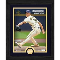Highland Mint Jacob Misiorowski Milwaukee Brewers  13" x 16" Limited Edition Bronze Coin Photo Mint