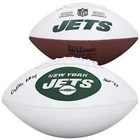Darrelle Revis New York Jets Autographed Wilson White Panel Football with "HOF 23" Inscription