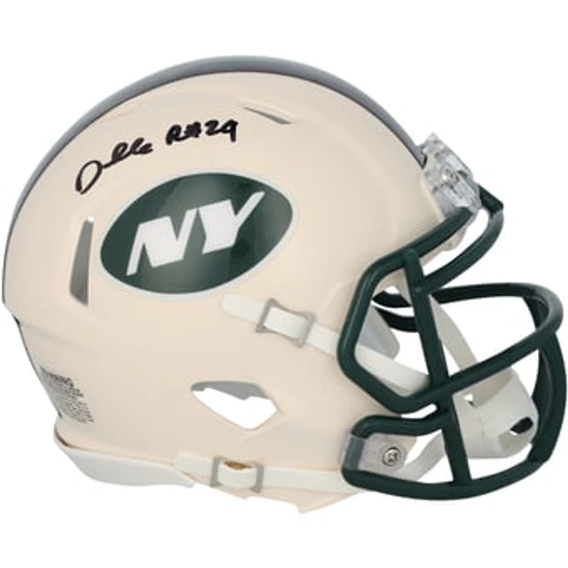 Darrelle Revis New York Jets Autographed Riddell Retro Speed Mini Helmet