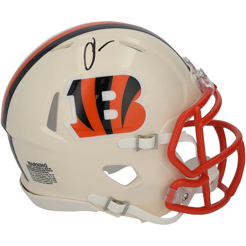 Chad Johnson Cincinnati Bengals Autographed Riddell Retro Speed Mini Helmet