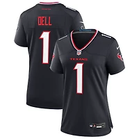 Women's Nike Tank Dell Navy Houston Texans Team Game Jersey