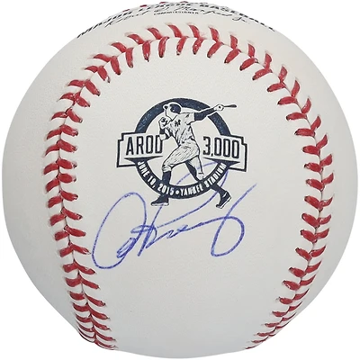 Alex Rodriguez New York Yankees Autographed 3000th Hit Logo Baseball