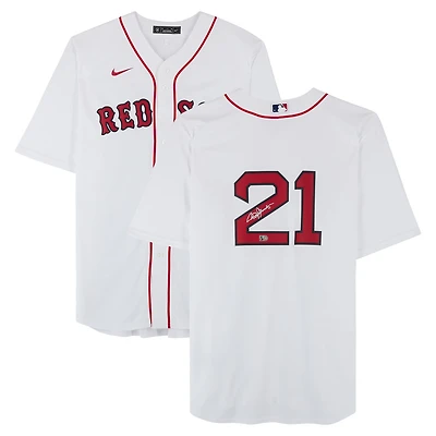 Roger Clemens Boston Red Sox Autographed White Nike Replica Jersey