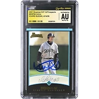 Ichiro Suzuki Seattle Mariners Autographed 2001 Bowman Draft Picks & Prospects #BDP84 CGC Fanatics Witnessed Authenticated AUTO 10 Rookie Card