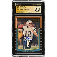 Tom Brady New England Patriots Autographed 2000 Bowman #236 CGC Fanatics Witnessed Authenticated AUTO 10 Rookie Card
