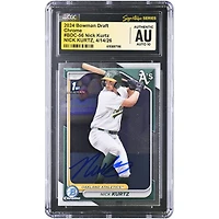 Nick Kurtz Athletics Autographed 2024 Bowman Draft Chrome #BDC-56 CGC Fanatics Witnessed Authenticated AUTO 10 Card