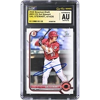 Sal Stewart Cincinnati Reds Autographed 2022 Bowman Draft #BD-122 CGC Fanatics Witnessed Authenticated AUTO 10 Card