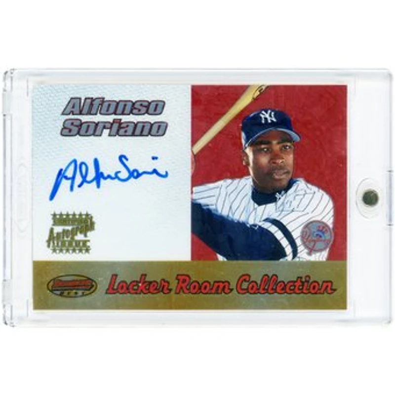 Alfonso Soriano New York Yankees Autographed 2000 Bowman's Best Locker Room Collection #LRCA8 Card