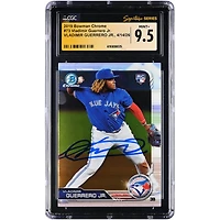 Vladimir Guerrero Jr. Toronto Blue Jays Autographed 2019 Bowman Chrome #73 CGC Fanatics Witnessed Authenticated MINT+ 9.5 Rookie Card