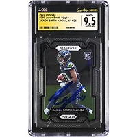 Jaxon Smith-Njigba Seattle Seahawks Autographed 2023 Donruss #390 CGC Fanatics Witnessed Authenticated 9.5/10 Rookie Card