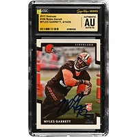 Myles Garrett Cleveland Browns Autographed 2017 Donruss #356 CGC Fanatics Witnessed Authenticated AUTO 10 Rookie Card