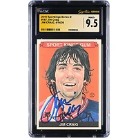 Jim Craig US Hockey Autographed 2010 Sportkings Series D #167 CGC Fanatics Witnessed Authenticated MINT+ 9.5 Card