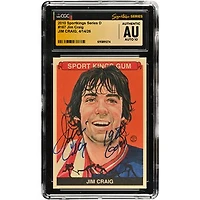 Jim Craig US Hockey Autographed 2010 Sportkings Series D #167 CGC Fanatics Witnessed Authenticated AUTO 10 Card with "1980 Gold" Inscription