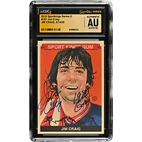 Jim Craig US Hockey Autographed 2010 Sportkings Series D #167 CGC Fanatics Witnessed Authenticated AUTO 10 Card with "1980 Gold" Inscription