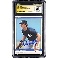 Don Mattingly New York Yankees Autographed 1984 Fleer #131 CGC Fanatics Witnessed Authenticated AUTO 10 Rookie Card