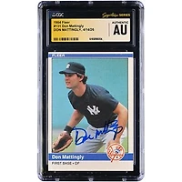 Don Mattingly New York Yankees Autographed 1984 Fleer #131 CGC Fanatics Witnessed Authenticated Rookie Card