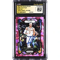 Josh Hart New York Knicks Autographed 2023-24 Panini Prizm Pink Ice #260 CGC Fanatics Witnessed Authenticated AUTO 10 Card