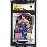Josh Hart New York Knicks Autographed 2024-25 Panini Prizm Silver #196 CGC Fanatics Witnessed Authenticated /10 Card