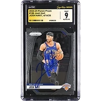 Josh Hart New York Knicks Autographed 2024-25 Panini Prizm #196 CGC Fanatics Witnessed Authenticated /10 Card