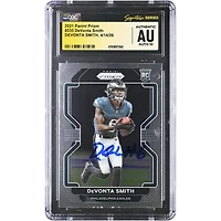DeVonta Smith Philadelphia Eagles Autographed 2021 Panini Prizm #335 CGC Fanatics Witnessed Authenticated AUTO 10 Rookie Card