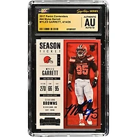 Myles Garrett Cleveland Browns Autographed 2017 Panini Contenders #44 CGC Fanatics Witnessed Authenticated AUTO 10 Rookie Card