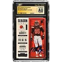Myles Garrett Cleveland Browns Autographed 2017 Panini Contenders #44 CGC Fanatics Witnessed Authenticated AUTO 10 Rookie Card