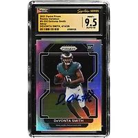 DeVonta Smith Philadelphia Eagles Autographed 2021 Panini Prizm Rookie Variation Silver #V-335 CGC Fanatics Witnessed Authenticated 9.5/10 Rookie Card